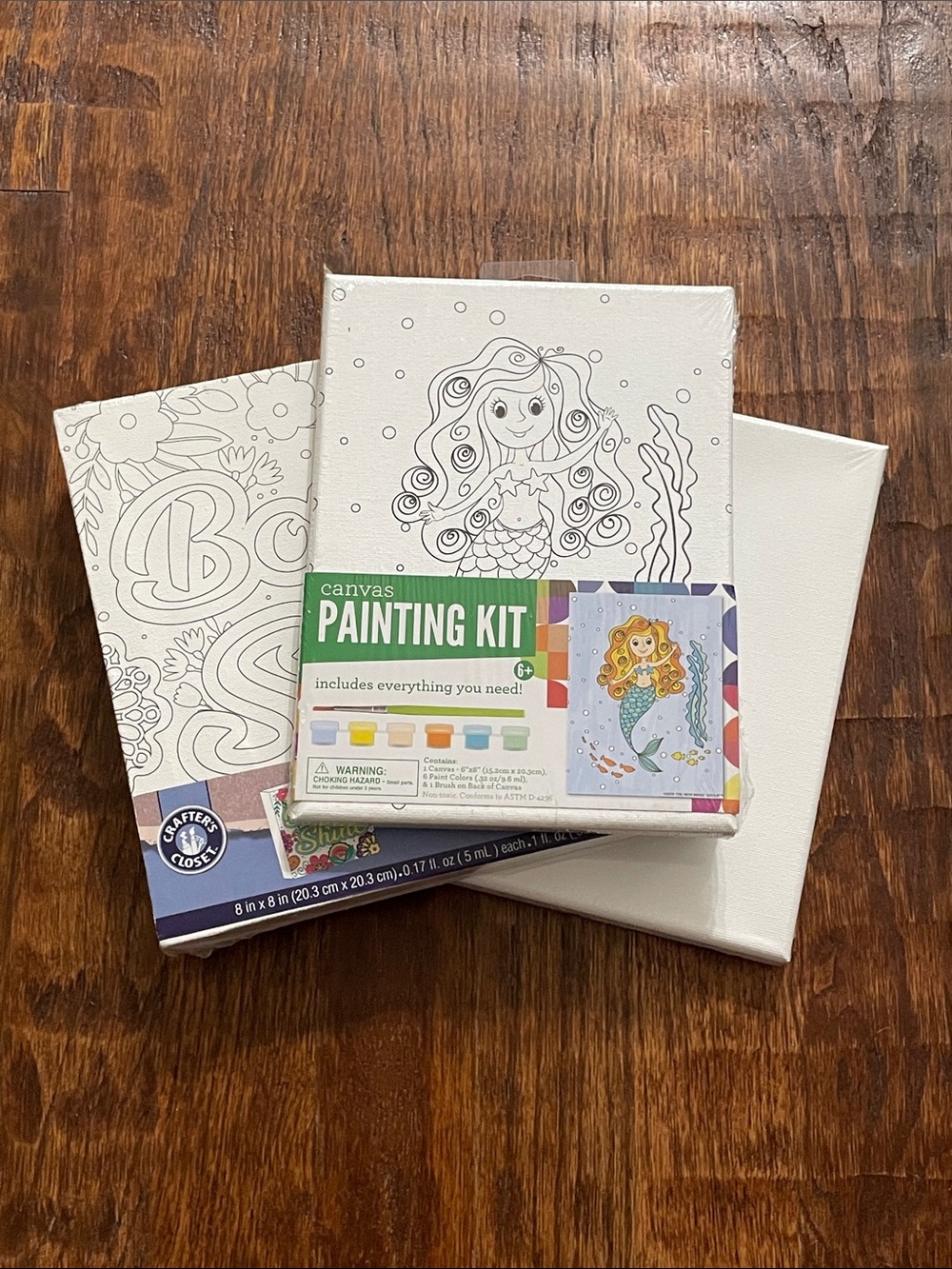 Canvas Painting Kit with Mermaid Design